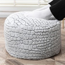 Pouf Ottoman Unstuffed Floor