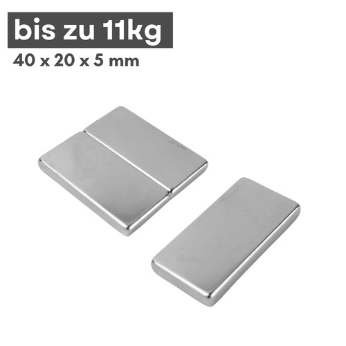 Aimant néodyme 40x20x5 n38 - aimant,