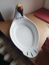 plat à foie gras décor tête
