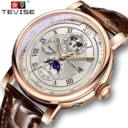 Montre mécanique cuir - montre,
