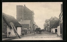 Cpa cayeux sur mer rue - cayeux-sur-mer,, du