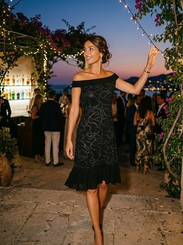 Robe soirée noire - robe, de