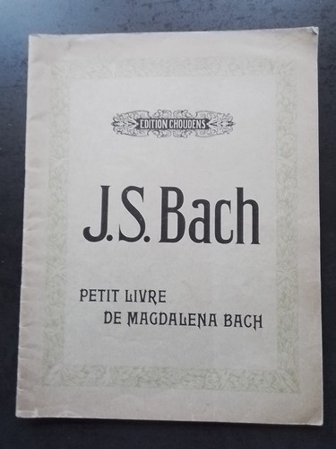 Partition piano bach petit - partition,