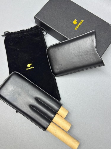 Cohiba leather cigar travel - 3-cigar,