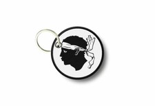 Porte cle cles clef brode