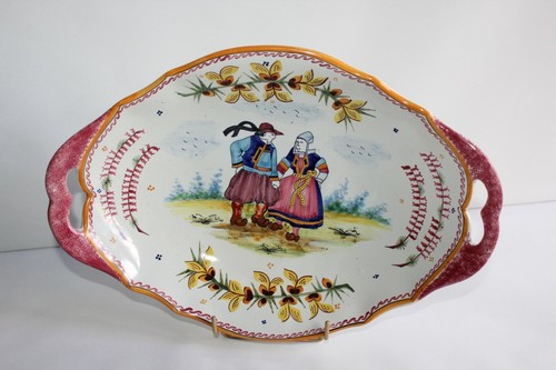 Ancienne corbeille faïence - ancienne, en