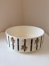 Saladier Terre de Fer Badonviller Orange et noir 