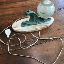 ANCIENNE LAMPE ART DECO VAGUE