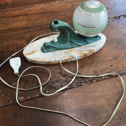 Ancienne lampe art deco - lampe,