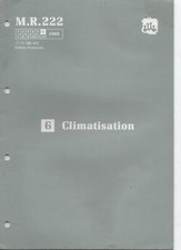 REVUE TECHNIQUE chauffage ventilation Renault Trafic 1 1989 manuel réparation MR