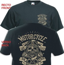 T-shirt MOTORCYCLES  Two Wheels Biker Bobber Motard Moto Harley Davidson Custom