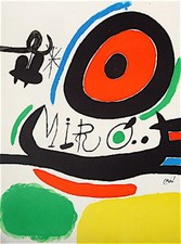 Joan Miro lithographie sur