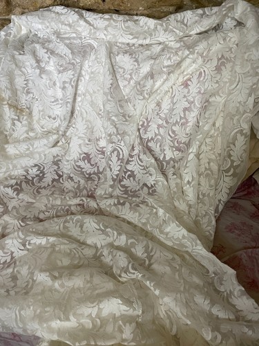 Voilage vintage blanc - voilage,