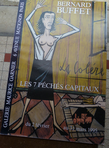 Bernard buffet 1995 poster - bernard,