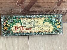 Ancienne Boite de Savon Victor Vaissier en tôle lithographiée Fleur du Lékélé