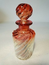 🔅Baccarat flacon parfum en cristal garniture toilette modèle bambou tors H 14 