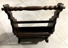 PORTE REVUES en Bois style Rustique - Haut 55 cm long 41 cm large 18 cm Vintage