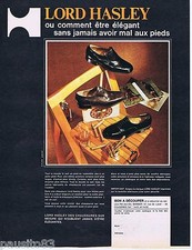 PUBLICITE ADVERTISING 095 1971 Lord Hasley chaussures