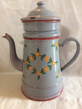 Cafetiere emaillee 1925 art - cafetiere,