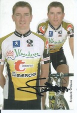 TDF    CYCLISME autographe " WILLIEMS FREDERIK   team  VLAANDEREN 2003