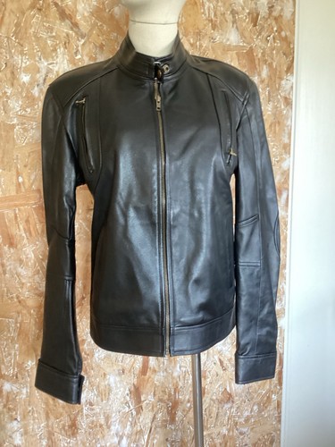 Blouson cuir agneau noir - blouson, d’agneau