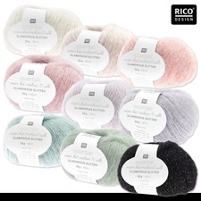 Rico Essentials 5 X 25G Super Kid Mohair Aime Soie Glamour Paillettes Laine