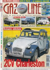 GAZOLINE N°25 2CV CHARLESTON /VOLVO SERIE 120 /PEUGEOT 404 BREAK /ABARTH 1000 TC