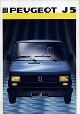 Catalogue prospekt brochure Peugeot J5 1986 FR