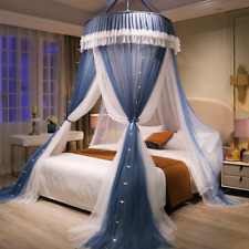 Rond Dentelle Couvre-Lit Rideau Dôme Litre Baldaquin Literie Moustiquaire