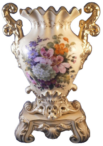 Vase porcelaine florale - vase,