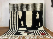 Tapis en laine berbère marocain fait main Beni Ourain design luxe tapis tapis