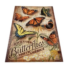 Puzzle Complet Cobble Hill Papillons De Jardin Rosemary Millette 500 Pièces