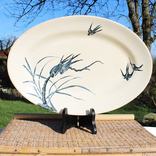 Grand plat ovale faïence - grand,