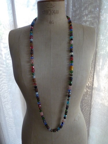 Collier ancien sautoir vintage - sautoir,