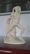 Sculpture A. Santini – Hercule & Déjanire – résine marbrée – Italie – 22 cm