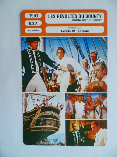 Carte fiche cinema - carte, 1961