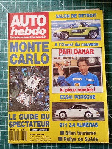 Ao172 revue auto hebdo 1988 - auto,