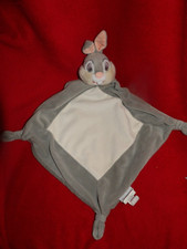 DOUDOU PLAT DISNEY STORE LAPIN PANPAN GRIS BLANC NUAGE ETAT NEUF