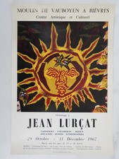 [AFFICHE D'ART] Jean LURCAT : Soleil découpé #MoulindeVauboyen#Bièvres, 1967