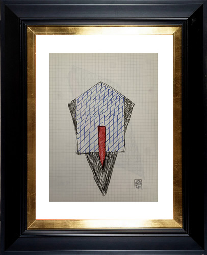 Dessin original recto verso - dessin, recto/verso