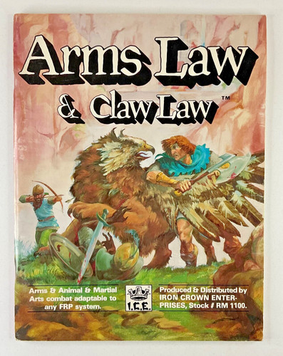 Rolemaster arms law claw - law, &