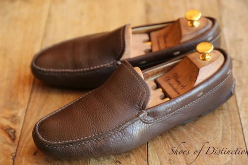 Mocassins Prada en cuir marron