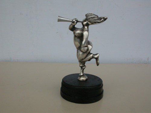 Mascotte bronze argenté - mascotte,