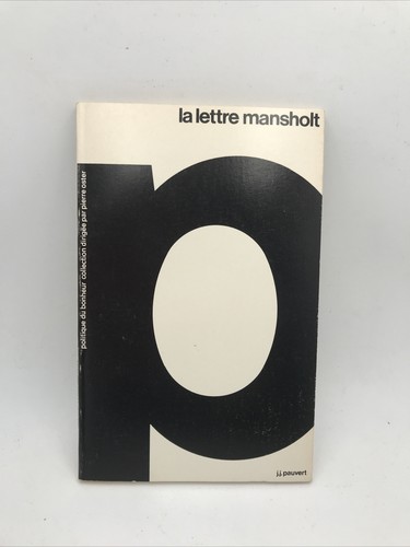 Histoire lettre mansholt - histoire,