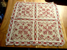 Linge ancien  Napperon en lin