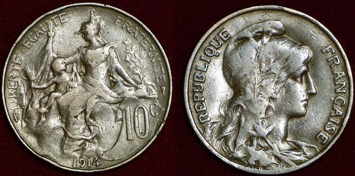 France centimes 1914 - france,