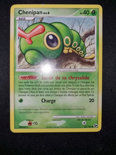 106 chenipan carte pokémon - 63/106,