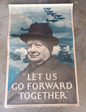 WW2 ANGLAIS AFFICHE WINSTON CHURCHILL  Impérial War Museum Réimpression