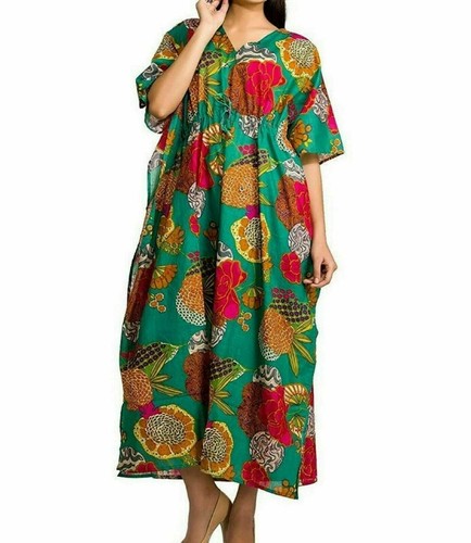 Robe caftan longue - en, coton