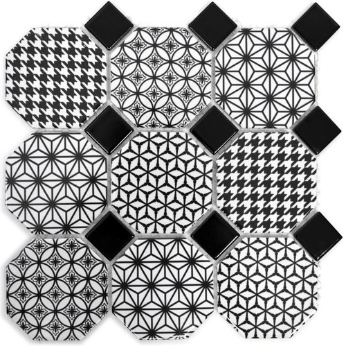 Mosaïque céramique blanche - céramique,